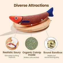 Catnip Fish Toy with Sound and Chew Features, product photo 3 of 22