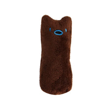 Catnip Plush Toy with Chewing Features in Brown