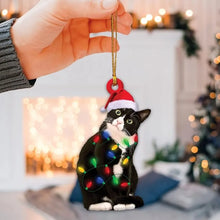 Charming Black Cat Christmas Ornament, product photo 5 of 12