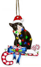 Charming Black Cat Christmas Ornament, product photo 9 of 12