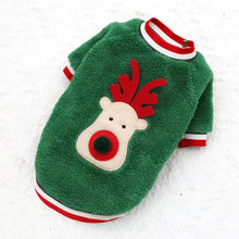 Christmas Dog Coat Hoodie for Dogs in Green (A)