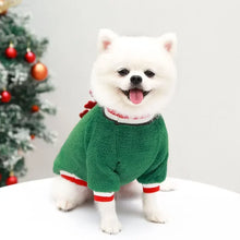 Christmas Dog Coat Hoodie for Dogs in Green (B)