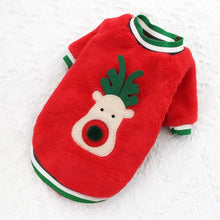 Christmas Dog Coat Hoodie for Dogs in Red (A)