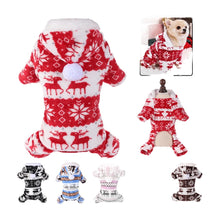 Christmas Dog Jumpsuit Pyjamas on a white background