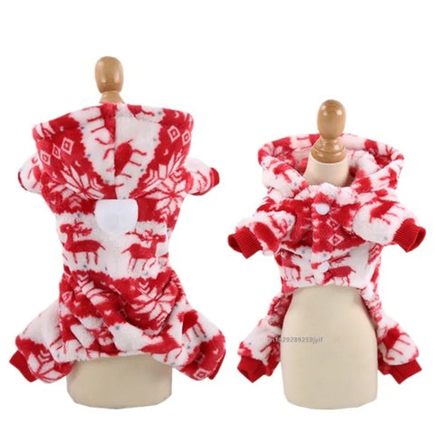 Christmas Dog Santa Outfit Jacket, product photo 5 of 6