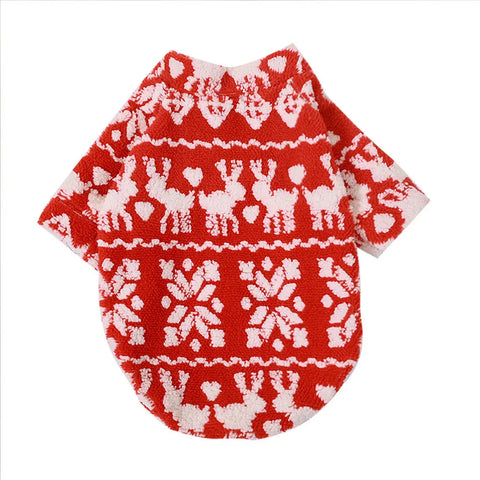 Alternate view of the Christmas Fleece Clothes for Small Dogs and Cats