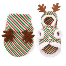 Christmas Hooded Sweater for Sphynx Cats Winter Costume in Brown Reindeer