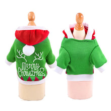 Christmas Hooded Sweater for Sphynx Cats Winter Costume in Green Lantern