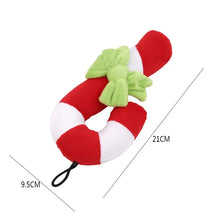 Christmas Inspired Chew Toys for Pets in Candy Cane
