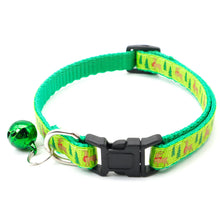 Christmas Pet Collar with Bell in Light Green