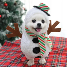 Alternate view of the Christmas Snowman Dog Hoodie Costume