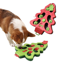 Alternate view of the Christmas Tree Dog Puzzle Bowl