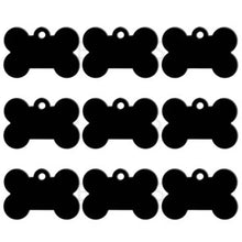 Classic Bone Dog ID Tags in Black