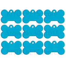 Classic Bone Dog ID Tags in Sky Blue