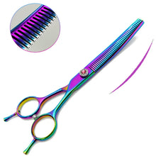 Colourful Dog Curved Thinning Shears, product photo 4 of 10