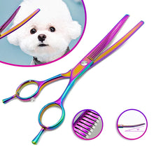 Colourful Dog Curved Thinning Shears, product photo 9 of 10