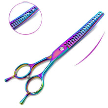 Colourful Dog Curved Thinning Shears in Curved Thinning Scissors