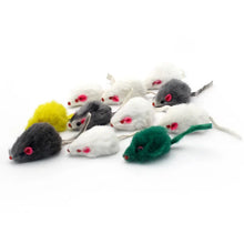 Alternate view of the Colourful Mouse Cat Toy with Feather