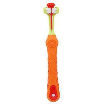 Colourful Three Sided Pet Tooth Brush