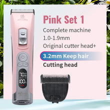 Cordless Electrical Pet Clipper in Pink Set 1