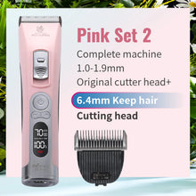 Cordless Electrical Pet Clipper in Pink Set 2