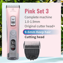 Cordless Electrical Pet Clipper in Pink Set 3