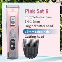 Cordless Electrical Pet Clipper in Pink Set 6