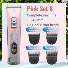 Cordless Electrical Pet Clipper in Pink Set 8