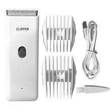 Cordless Rechargeable Pet Hair Trimmer in White