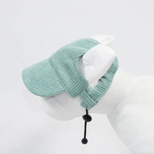 Corduroy Pet Sun Hat in Green