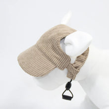 Corduroy Pet Sun Hat in Khaki