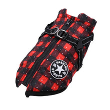 Cosy Dog Jacket for Warmth & Comfort in Checkered
