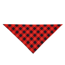 Cotton Plaid Washable Pet Scarf Bandana