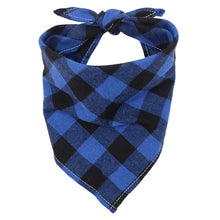 Alternate view of the Cotton Plaid Washable Pet Scarf Bandana
