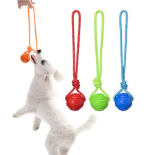 Alternate view of the Cotton Rope Dog Training Ball Toy