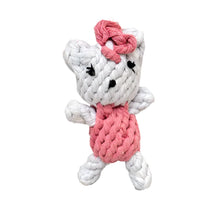cat shaped rope knot all toy