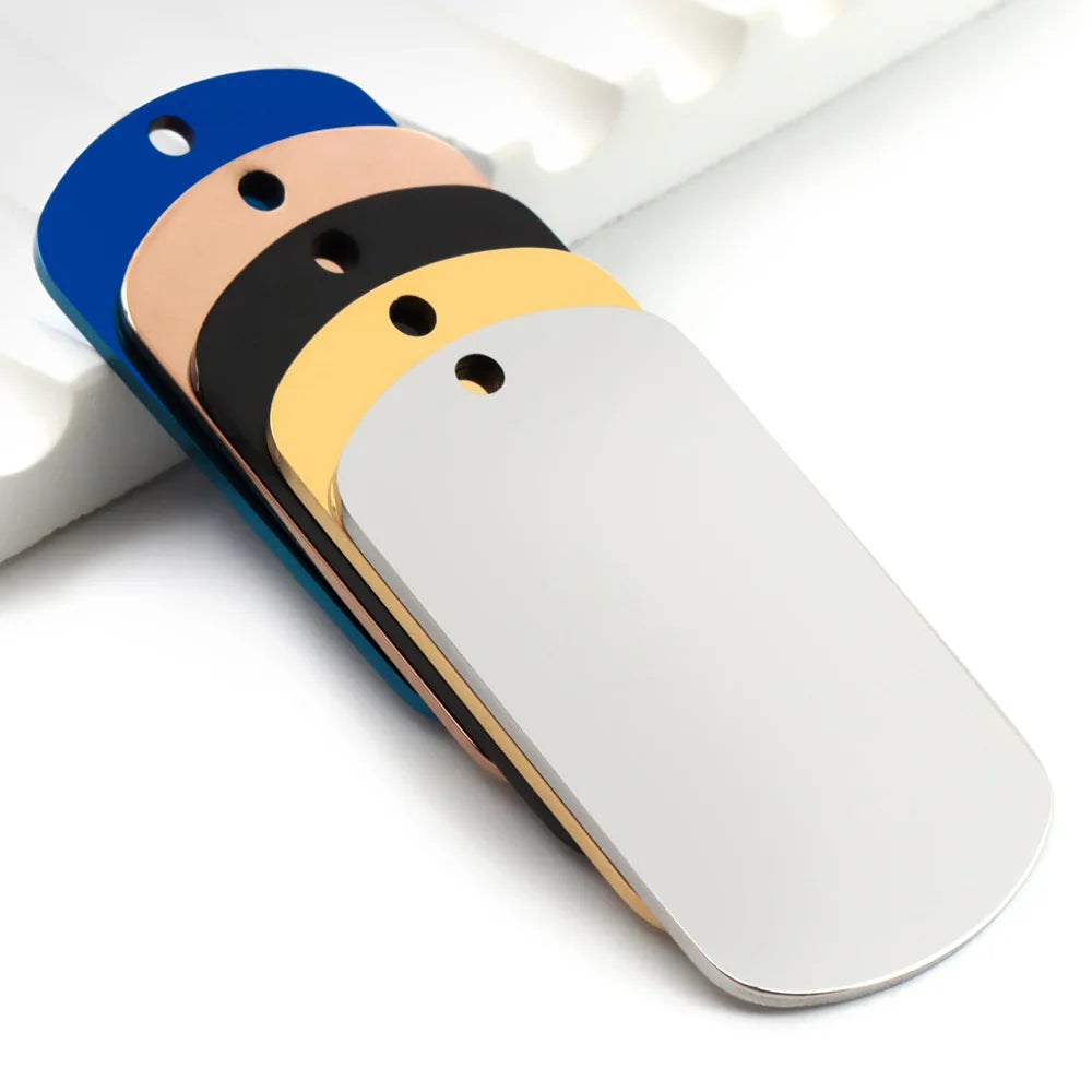 Alternate view of the Custom Stainless Steel Pet ID Tags