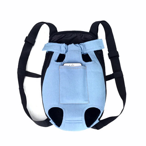 blue pet backpack
