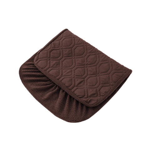 Brown quilted waterproof washable dog bed cover