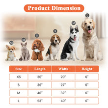 product dimension chart