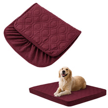bed sitting on a bed with a folded display of cover on a white background
