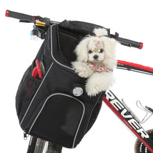 Dog Bike Basket Pet Carrier Front Bag in Black