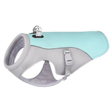 Dog Cooling Vest with Harness in Blue