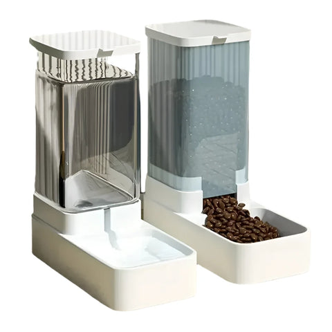 Dog Feeder & Water Dispenser Set