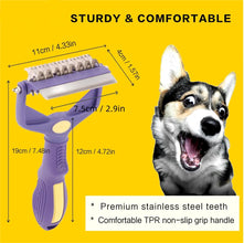 Dog Grooming Brush Dematting Comb Undercoat Rake for Pets, product photo 4 of 9