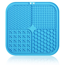 Dog Lick Mat with Suction Cups in 1 Piece Blue
