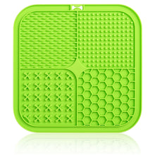 Dog Lick Mat with Suction Cups in 1 Piece Green