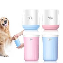 Alternate view of the Dog Paw Cleaner Cup with Soft Silicone Brush