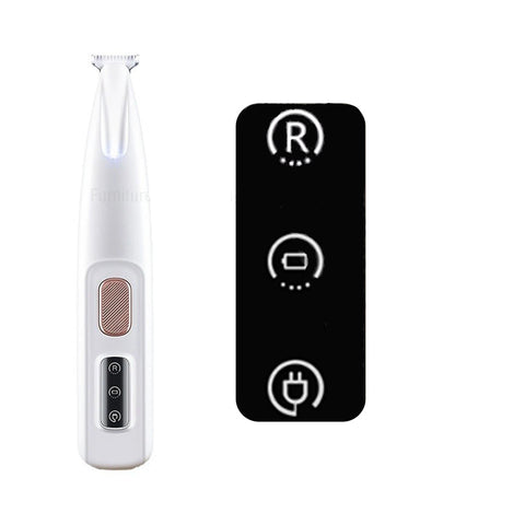 Dog Paw Trimmer with LED Light & Waterproof Design