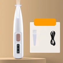 Dog Paw Trimmer with LED Light & Waterproof Design in White